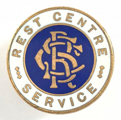 WW2 Rest Centre Service air raid welfare badge
