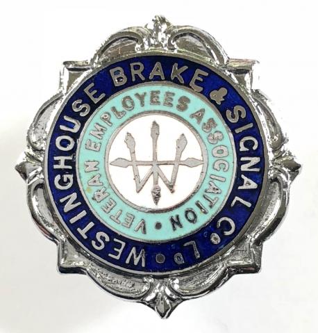 Westinghouse Brake & Signalling Co veteran employees assoc badge