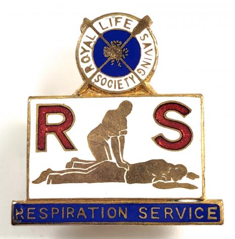 Royal Life Saving Society RLSS Respiration Service Corps badge