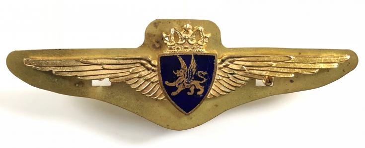 British Overseas Airways Corporation BOAC Airline pilot's wing gilt badge