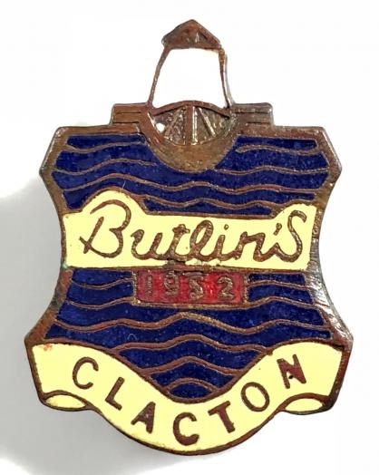 Butlins 1952 Clacton holiday camp badge