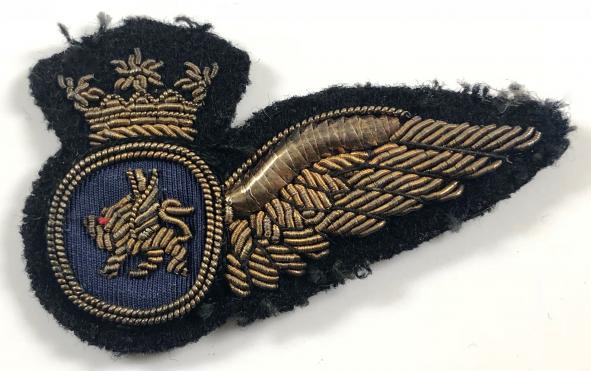 BOAC Airline aircrew brevet wing cloth uniform badge