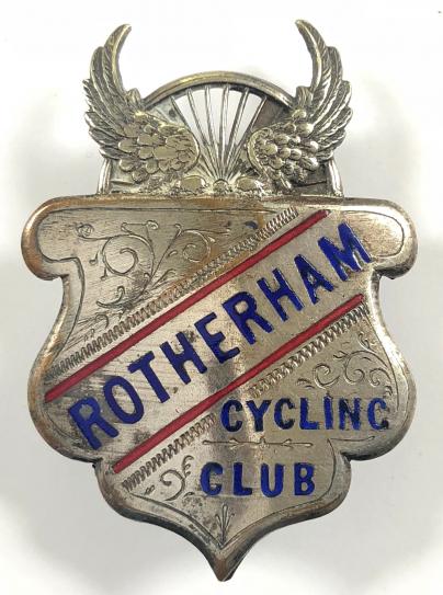 Rotherham Cycling Club winged wheel badge