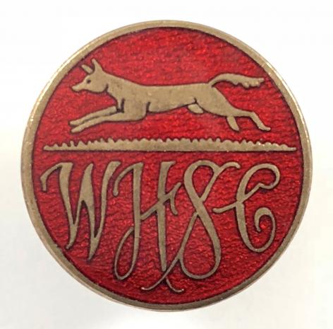 Warwickshire Hunt Supporters Club vintage fox hunting badge