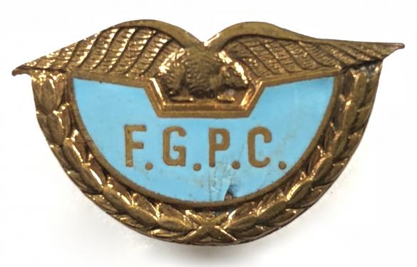 Friends of the Guinea Pig Club Royal Air Force related FGPC badge