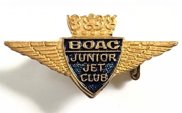 BOAC Airline Junior Jet Club pilots wing badge