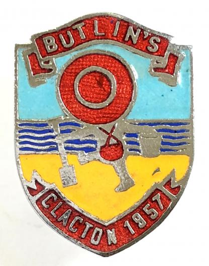 Butlins 1957 Clacton holiday camp badge