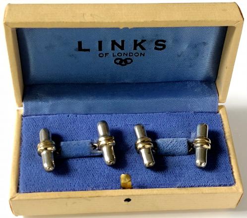 Cufflinks by Links of London 1995 silver hallmarked in presentation case