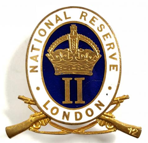 National Reserve Class II Hammersmith London home front badge