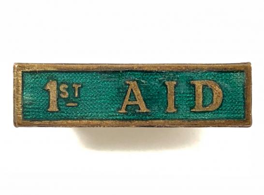 Girl Guides First Aid qualification bar camp badge