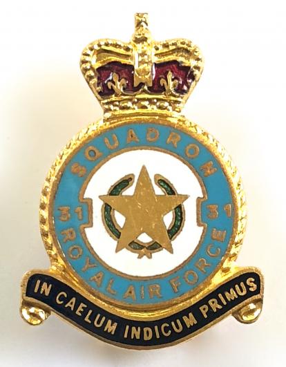 RAF No 31 Squadron Royal Air Force Badge