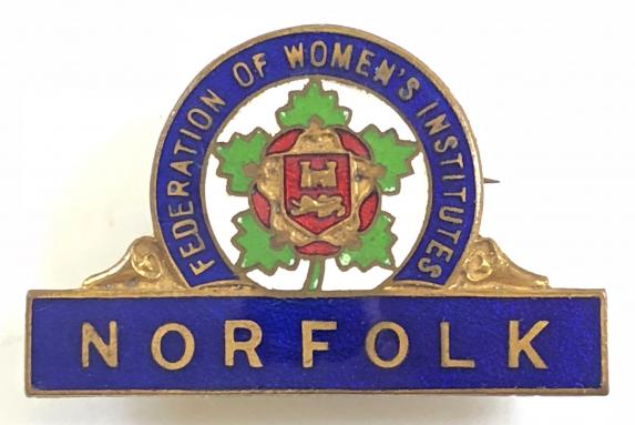Federation of the Women's Institutes Norfolk WI badge