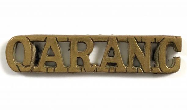 QARANC nurses brass shoulder title badge circa 1954