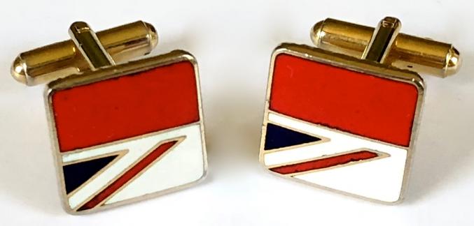 British Airways cufflinks with BA Coat of Arms badge made in England