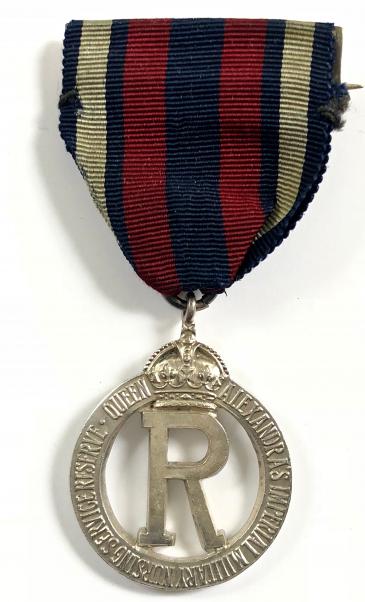 QAIMNSR 1917 hallmarked silver tippet badge medal