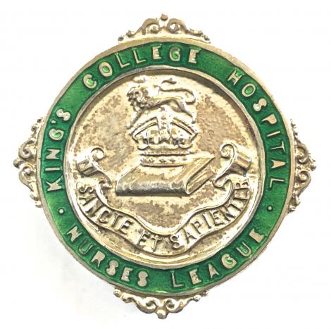Kings College Hospital London silver nurses league badge