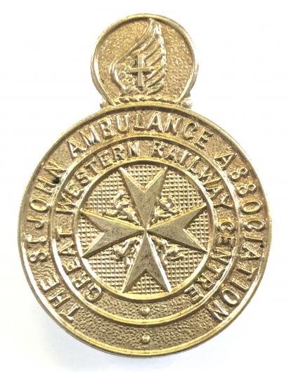 Great Western Railway Centre St John Ambulance Assoc badge