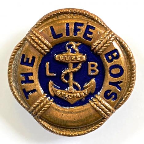 The Life Boys small school cap style hat badge