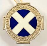 Registered Sick Childrens Nurse Scotland 1947 silver RSCN badge