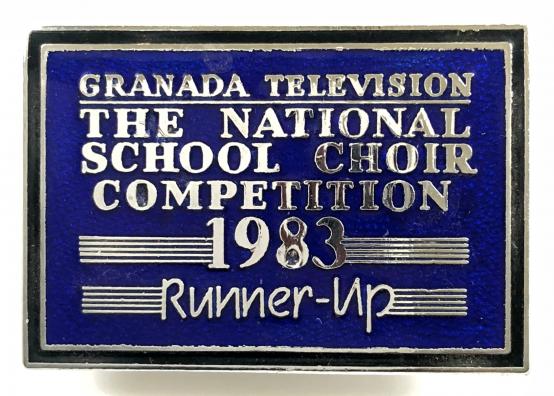 Granada Television The National School Choir Competition 1983 badge