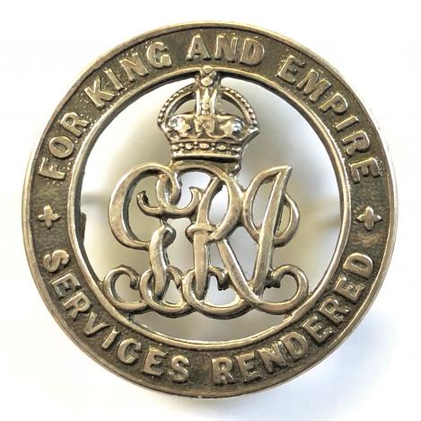 WW1 Army Service Corps Silver War Badge