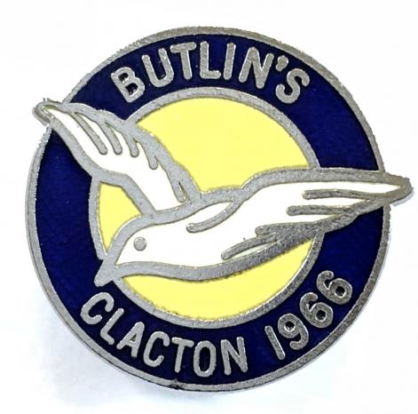 Butlins 1966 Clacton holiday camp badge