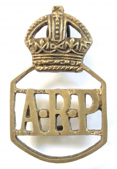 Air Raid Precautions Far East wardens ARP badge