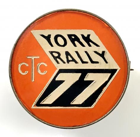 Cyclists Touring Club 1977 CTC York rally badge