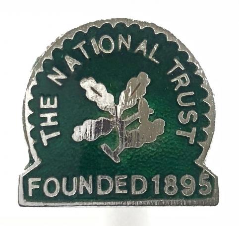 The National Trust Founded 1895 metal membership badge