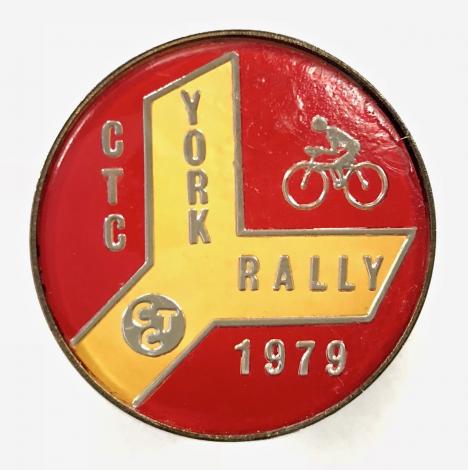 Cyclists Touring Club 1979 CTC York rally badge