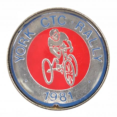 Cyclists Touring Club 1981 CTC York rally badge