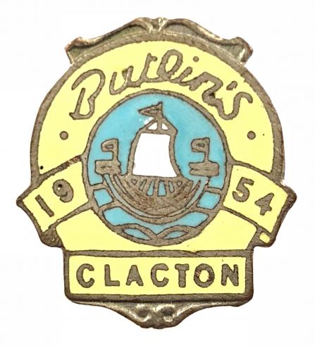 Butlins 1954 Clacton holiday camp badge