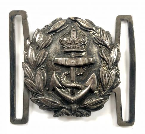 Queen Alexandra's Royal Naval Nursing Service QARNNS 1910 silver buckle