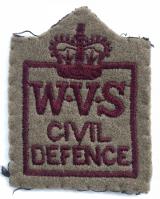 WVS Civil Defence cold war period felt cloth badge
