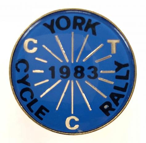 Cyclists Touring Club 1983 CTC York rally badge