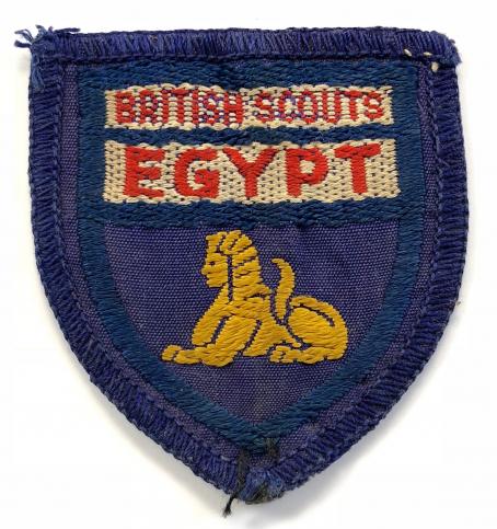 British Scouts Egypt Boy Scouts abroad cloth badge