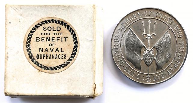 WW1 Battle of Jutland 1916 commemorative medal & original box