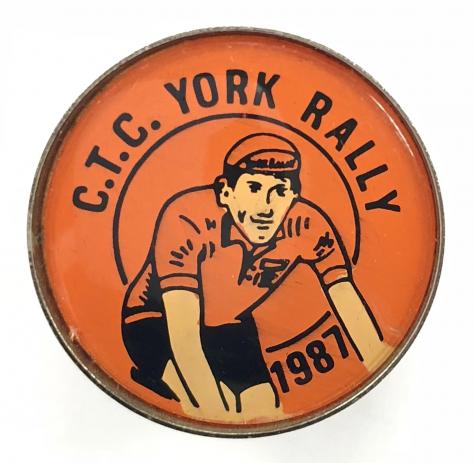 Cyclists Touring Club 1987 CTC York rally badge