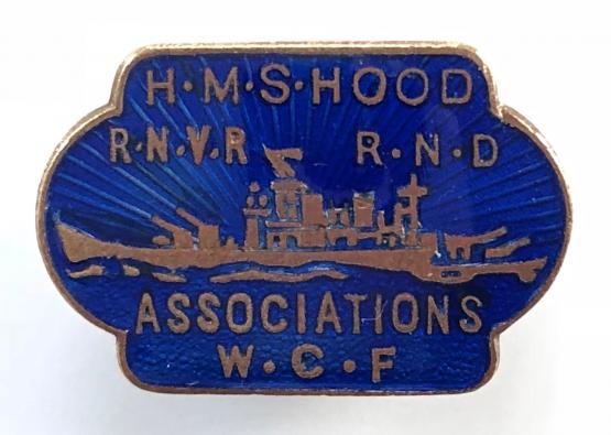 HMS Hood RNVR RND Associations WCF Badge