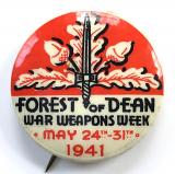 WW2 Forest of Dean 1941 war weapons week fundraising badge
