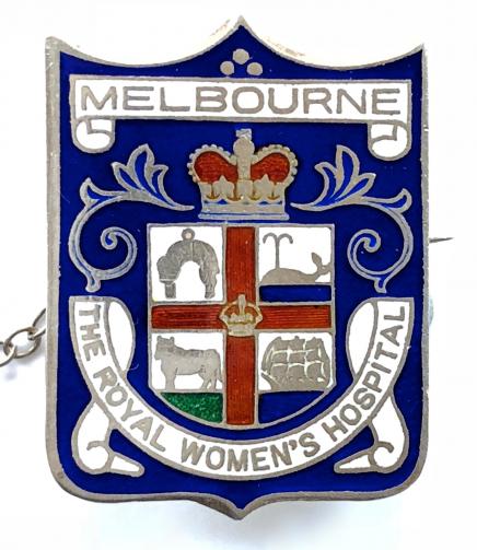 The Royal Women's Hospital Melbourne Australia silver nursing badge