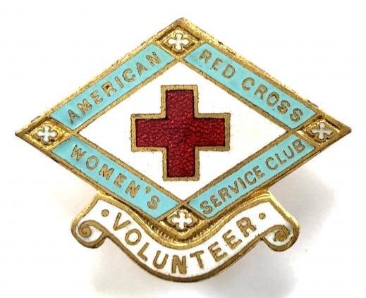 American Red Cross women's service club volunteer badge Great Britain