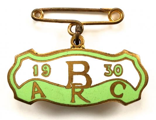 Brooklands Automobile Racing Club 1930 BARC badge