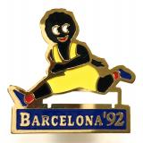 Robertson Barcelona 92 Golly Olympic hurdler badge