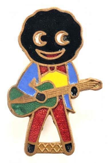 Robertsons 1970s Golly Guitarist promotional badge Blank