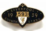 1939 Liverpool Aintree racecourse horse racing club badge