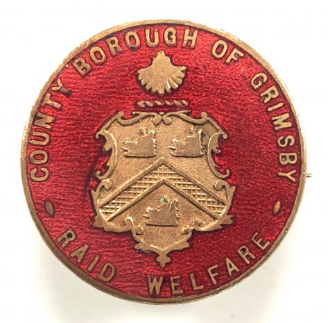 WW2 Grimsby air raid welfare emergency rest centre badge