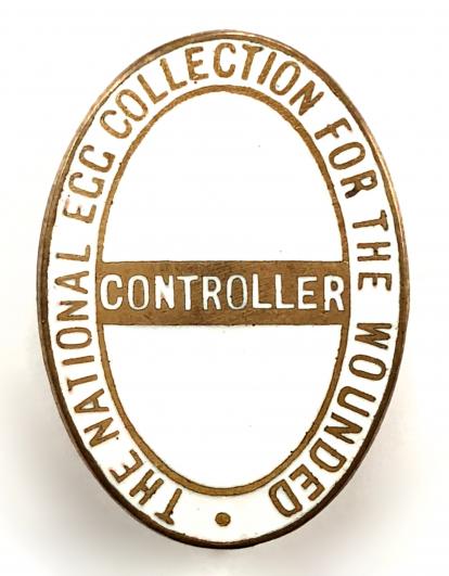 The National Egg Collection for the Wounded Controller charity badge