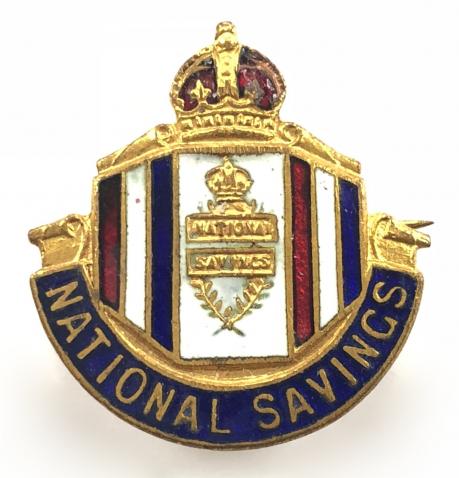 National Savings Movement lady local volunteer collector badge