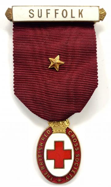 British Red Cross Society Honorary Vice President Suffolk medal